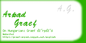 arpad graef business card